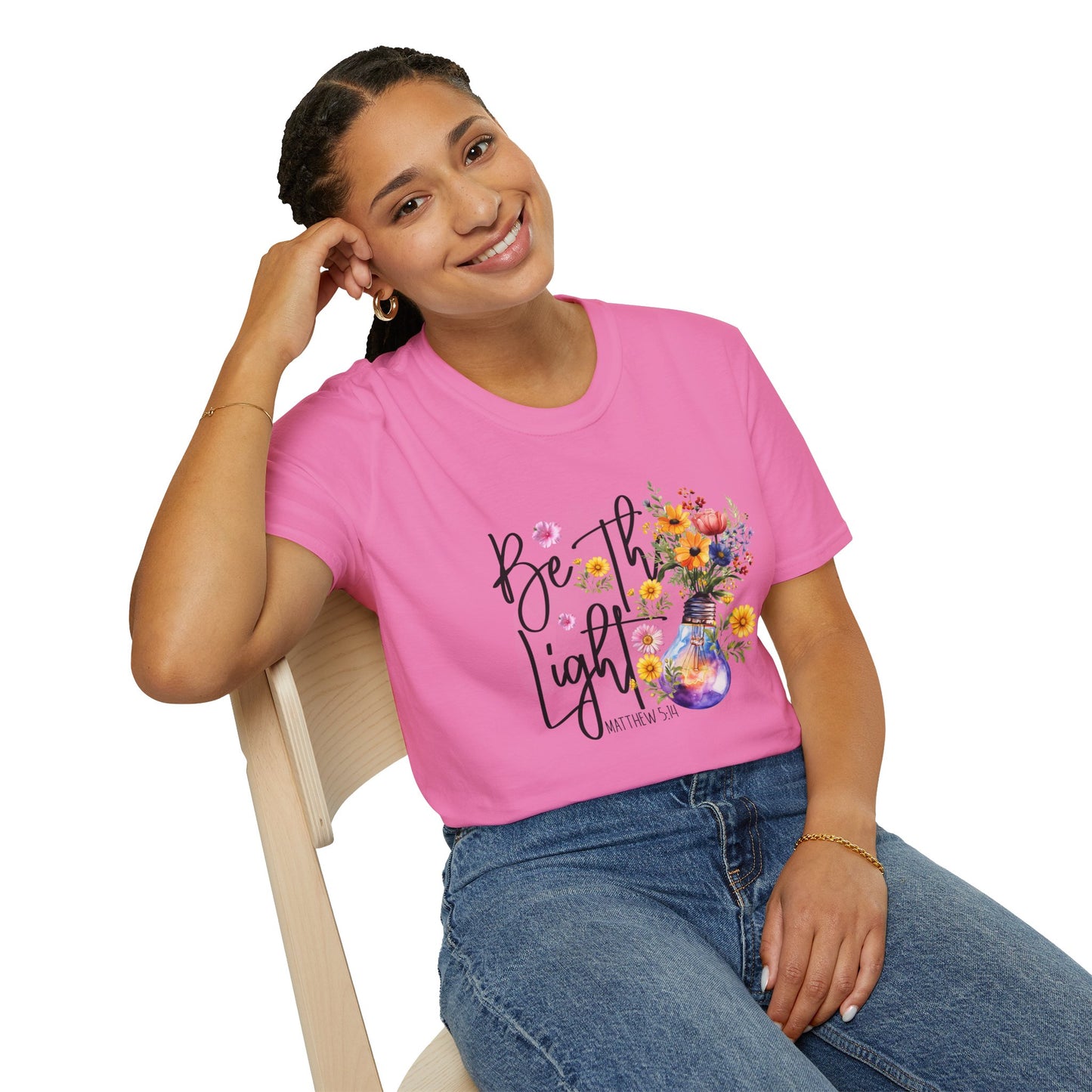 Be The Light unisex Softstyle T-Shirt