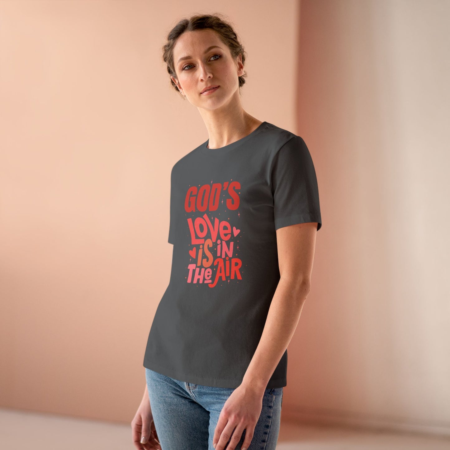 God's Love is in the air women's Cotton Tee