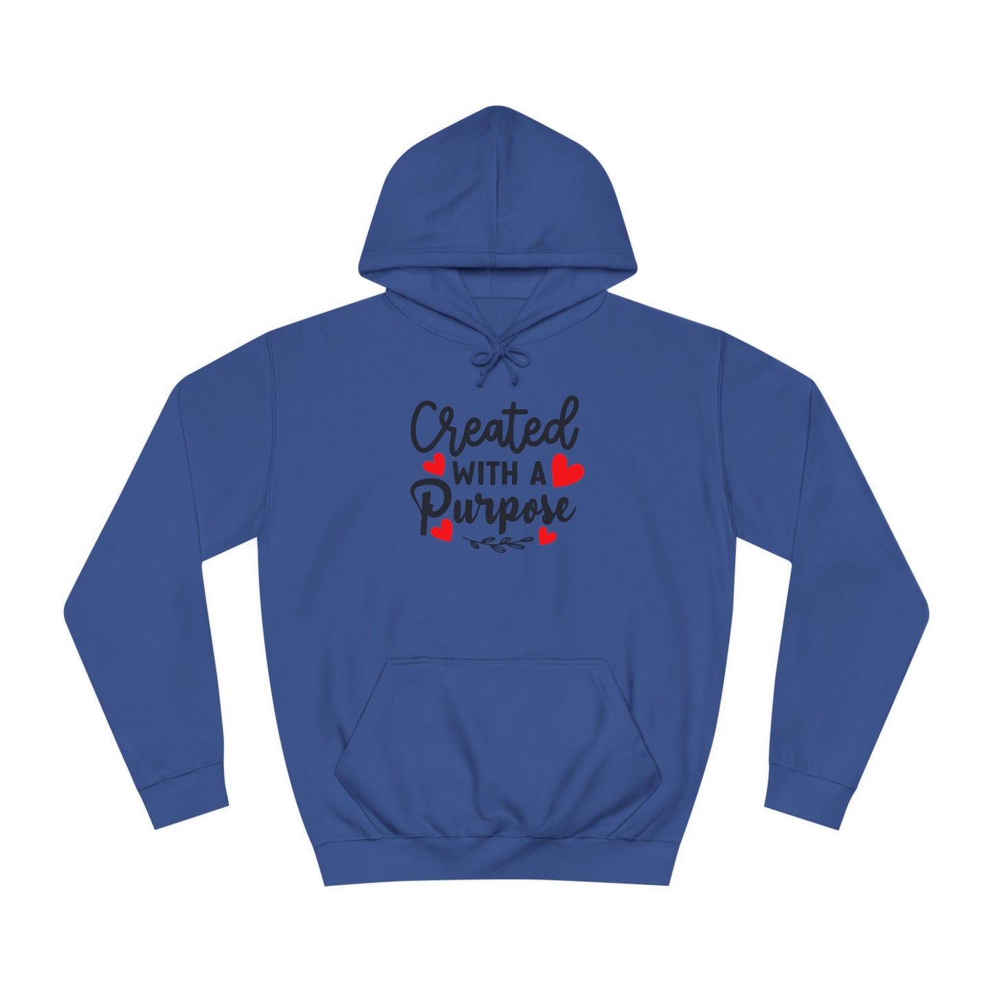 Created With a Purpose unisex College Hoodie