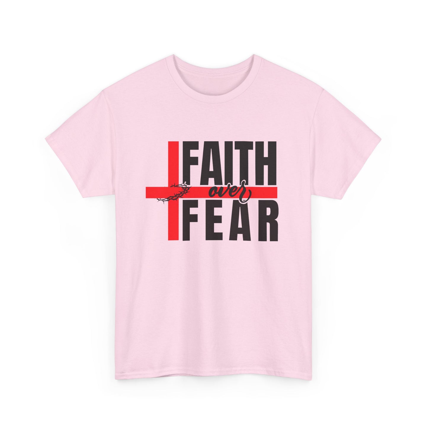 Faith over fear Unisex Heavy Cotton Tee