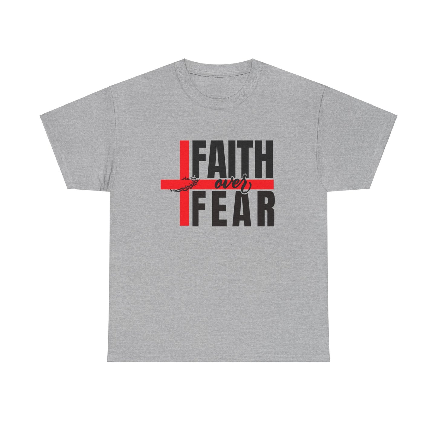 Faith over fear Unisex Heavy Cotton Tee