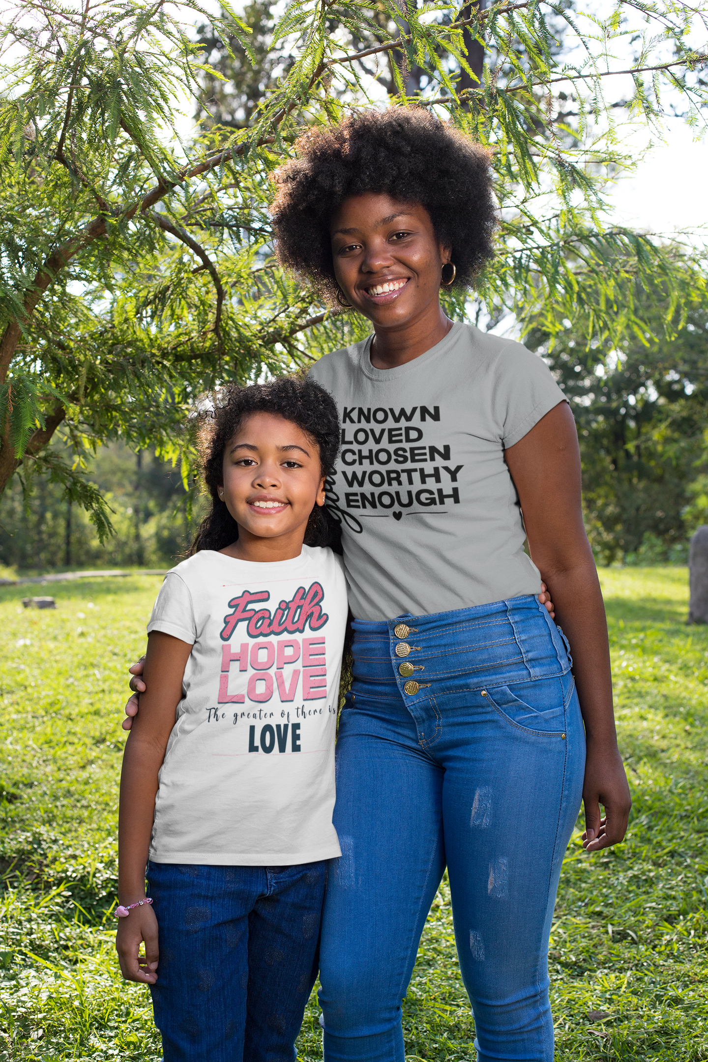 Faith Hope & Love T Shirt Unisex Heavy Cotton Tee