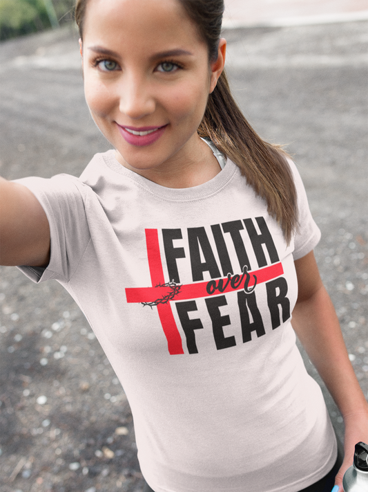 Faith over fear Unisex Heavy Cotton Tee